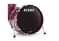 Grosse caisse Tama 16x12 Starclassic finition noyer/bouleau laquée avec base de support de tom