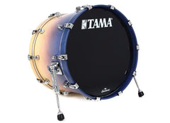Grosse caisse Tama 16x12 Starclassic finition noyer/bouleau laquée avec base de support de tom
