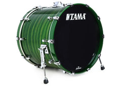 Grosse caisse Tama 16x12 Starclassic finition noyer/bouleau laquée avec base de support de tom